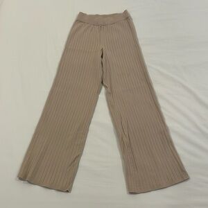 Abercrombie & Fitch Cream Pink Knit Pants Size S